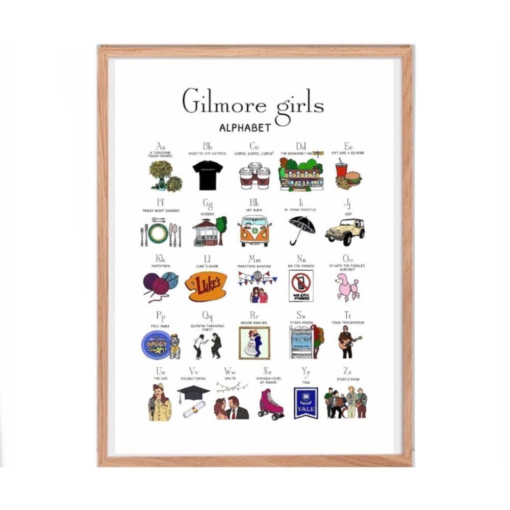 Gilmore Girls Alphabet Print